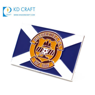 Wholesale cheap custom made metal soft enamel sports football club lapel pin badge